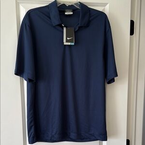 Nike Men's Navy Blue Polo Shirt